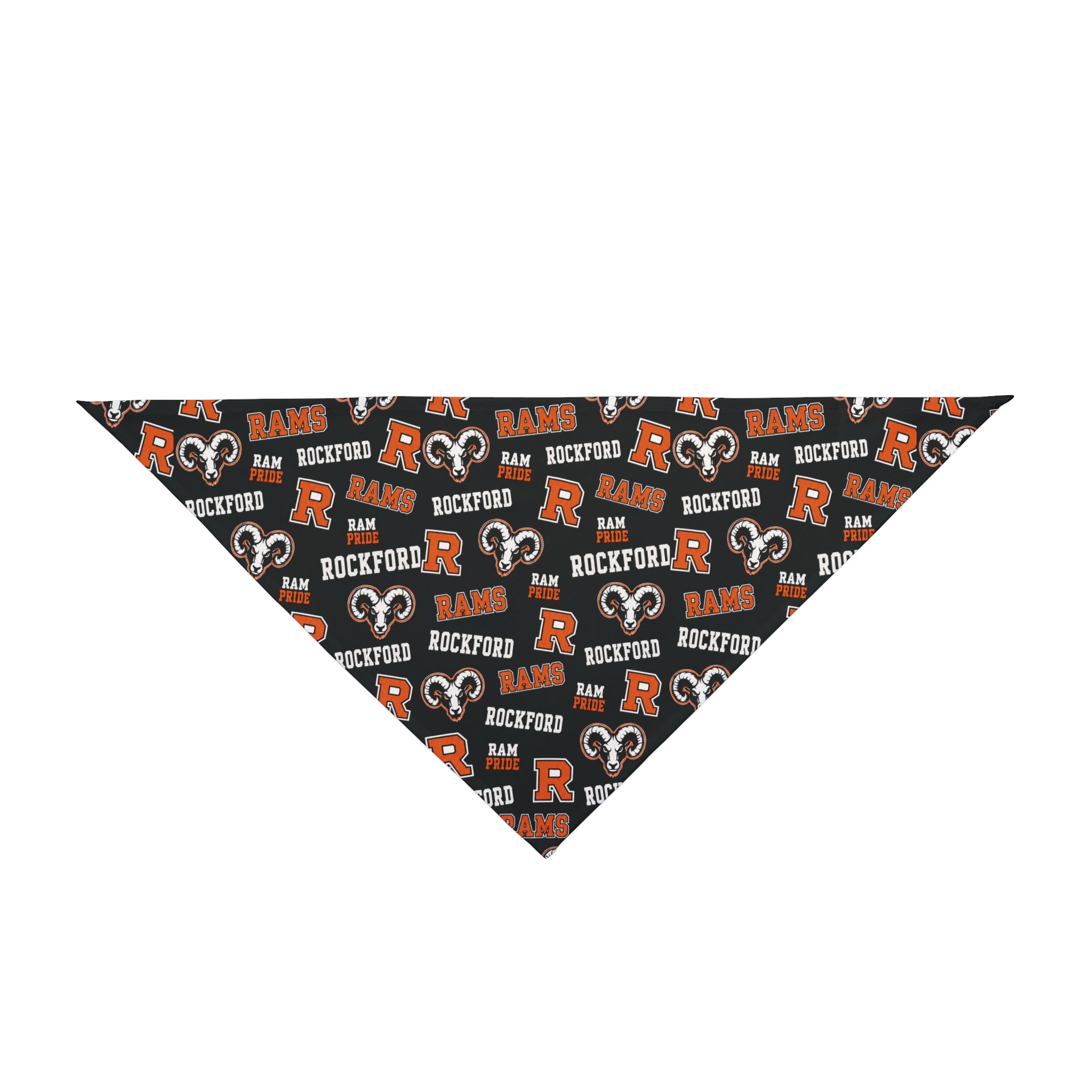 Rockford Rams Pet Bandana – Team Logo Dog & Cat Scarf