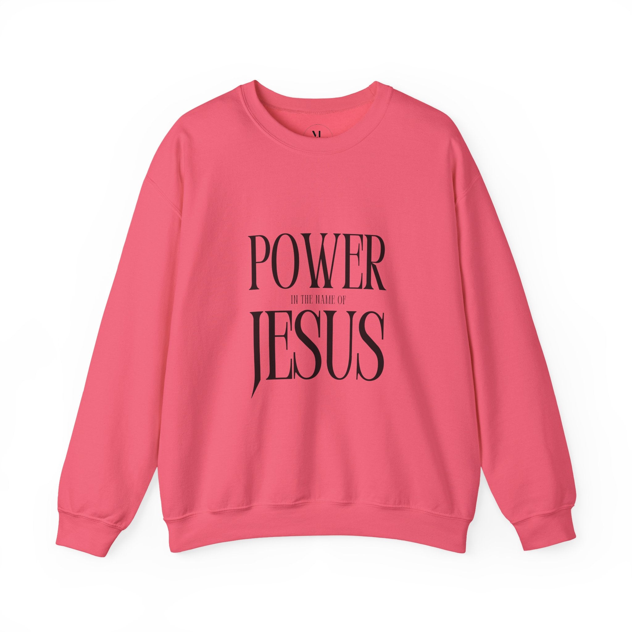 Power Jesus typography sweatshirt | Faith Christian crewneck