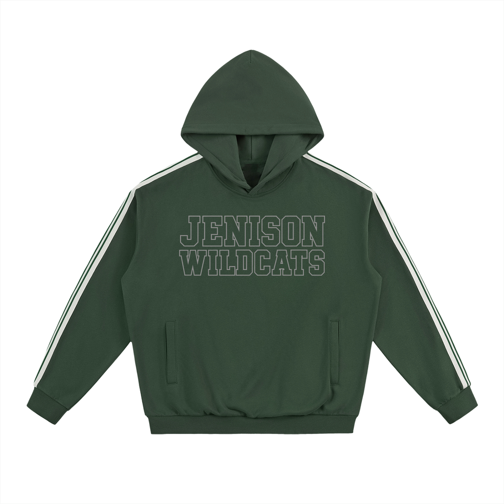 Jenison Wildcats Side Stripe Drop-Shoulder Hoodie