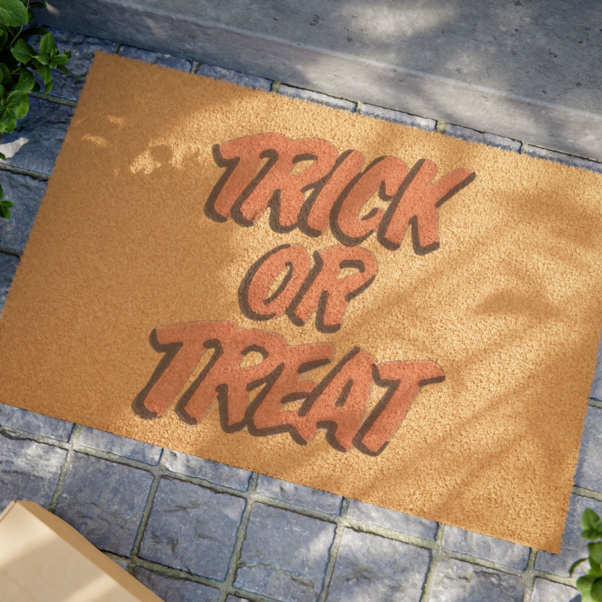 Trick or Treat Welcome Mat
