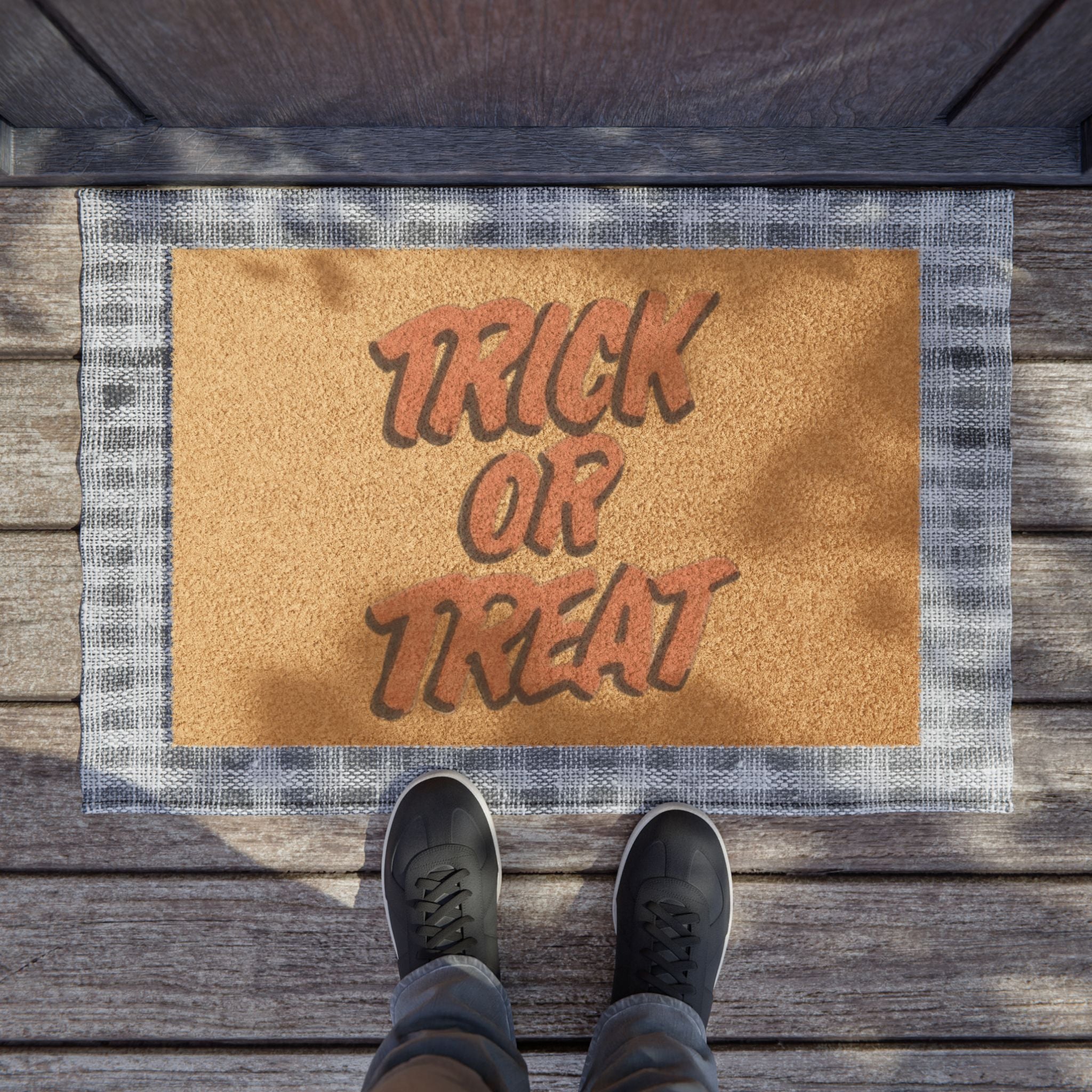 Trick or Treat Welcome Mat