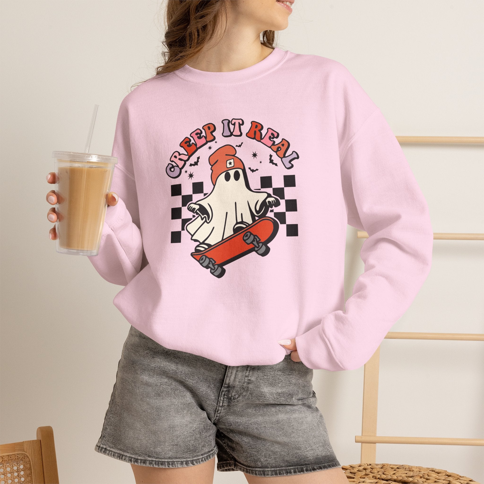 Keep It Real Skateboard Ghost Sweatshirt