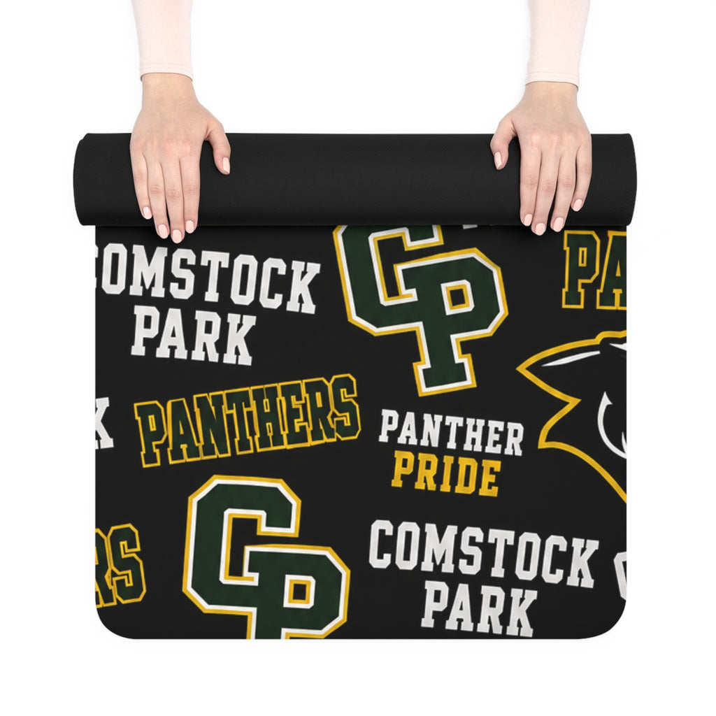 Comstock Park Panthers Rubber Yoga Mat
