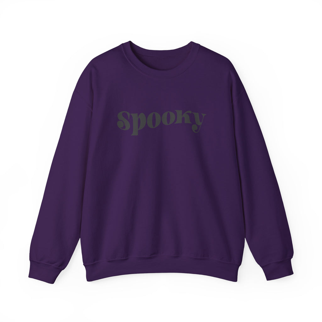 Spooky Crewneck Sweatshirt — Minimal Halloween Pullover