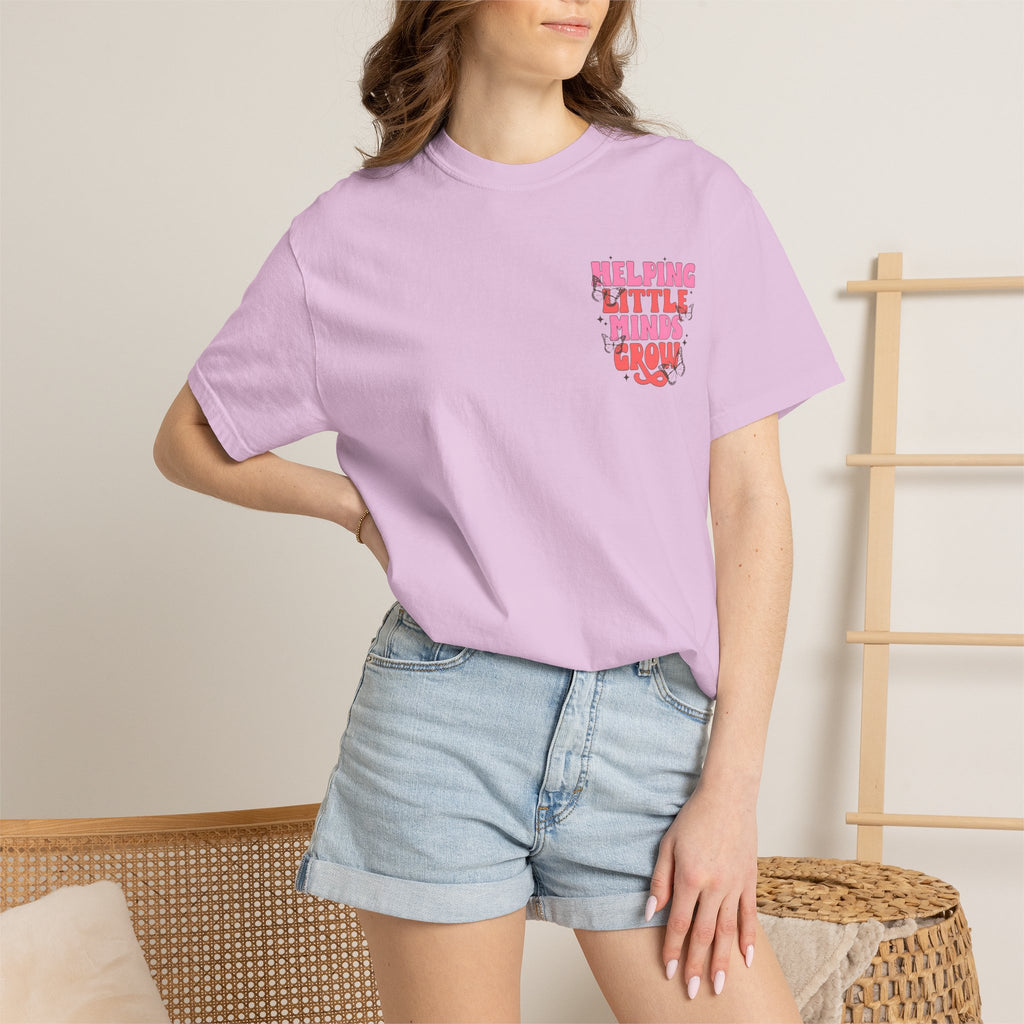 Helping Little Minds Grow T-Shirt | Kids Education Plant Graphic