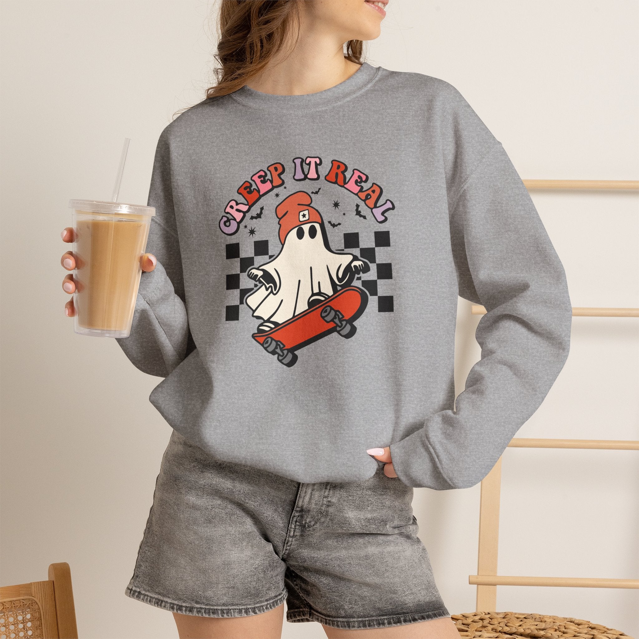 Keep It Real Skateboard Ghost Sweatshirt