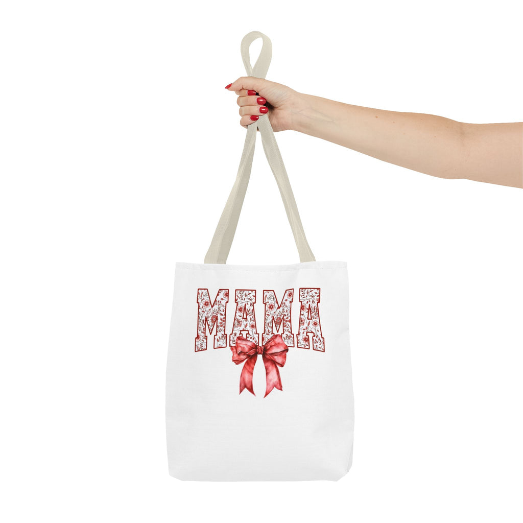 Mama Floral Bow Tote Bag – Mother's Day Gift Cotton Shopper