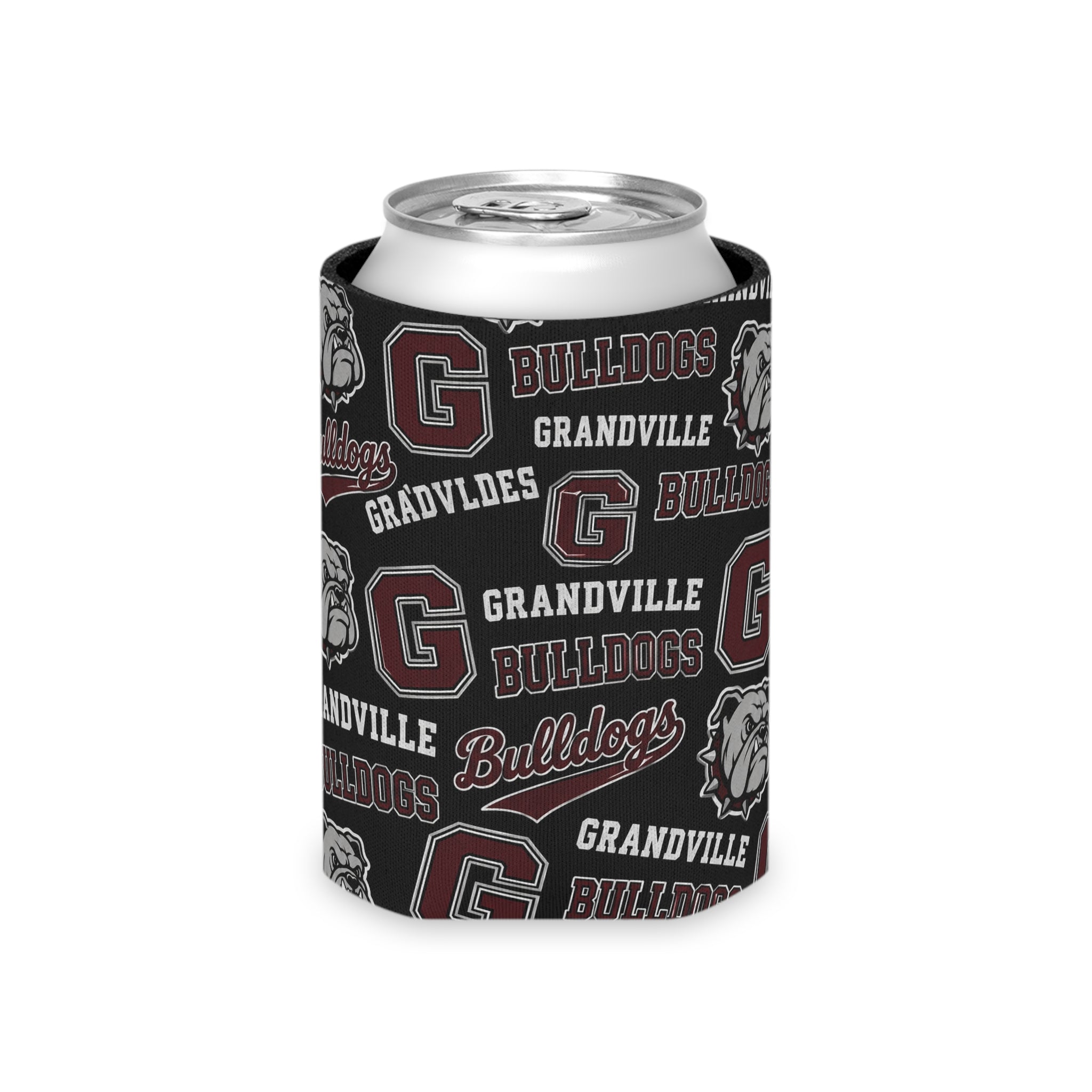 Bulldogs Can Cooler – Grandville Team Logo Koozie