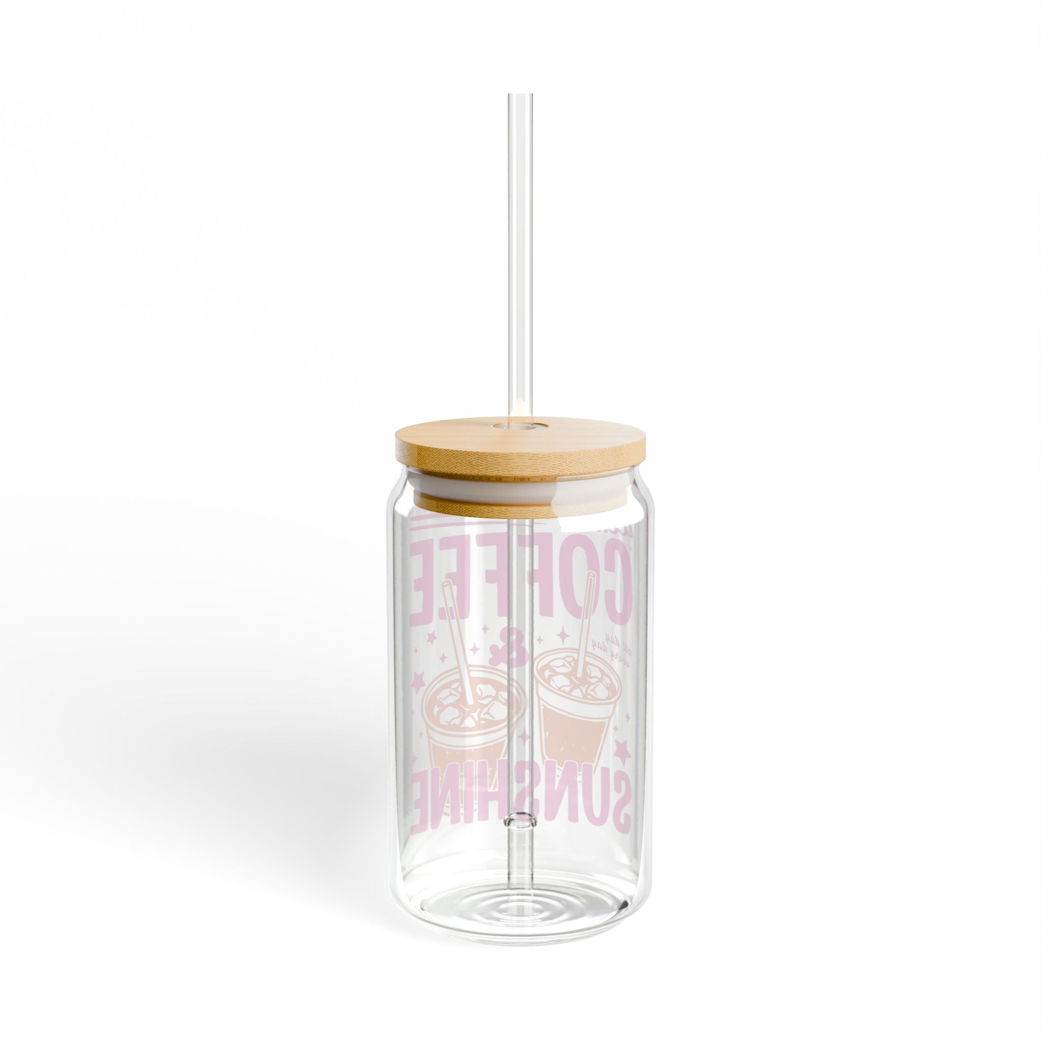 Coffee & Sunshine 16oz Sipper Glass