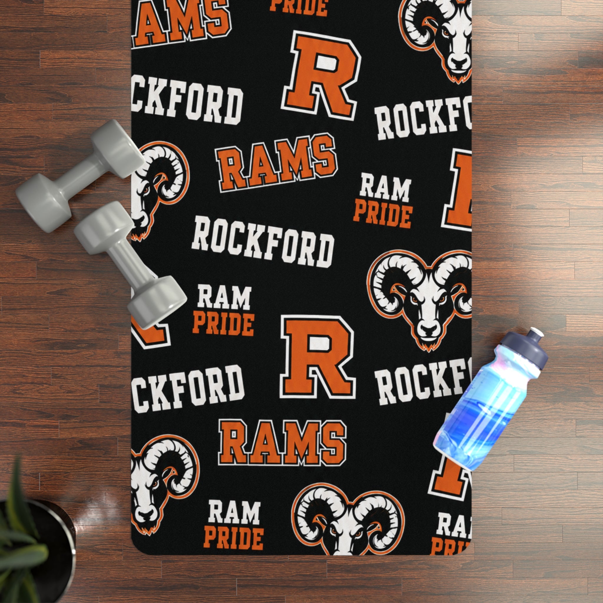 Rockford Rams Rubber Yoga Mat