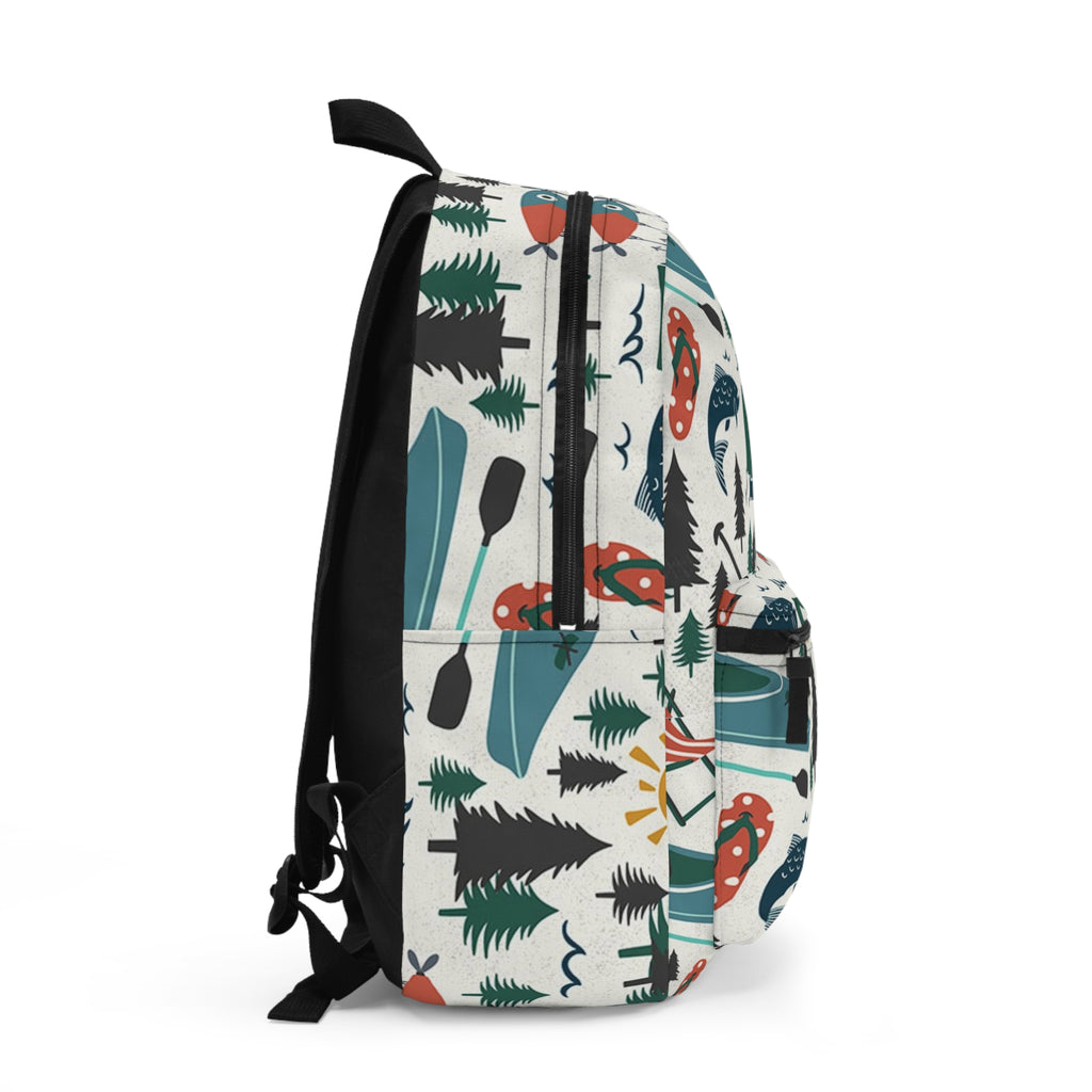 Camping Pattern Backpack