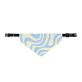 Clip-On Pet Bandana — Pastel Blue Swirl Dog & Cat Scarf
