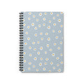 Daisy Pattern Spiral Notebook — Ruled Lined Journal for Notes & School