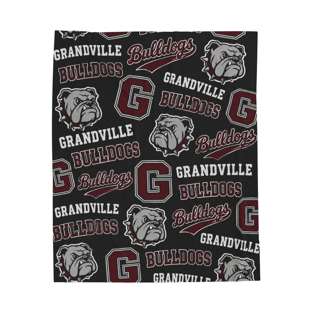 Grandville Bulldogs Throw Blanket