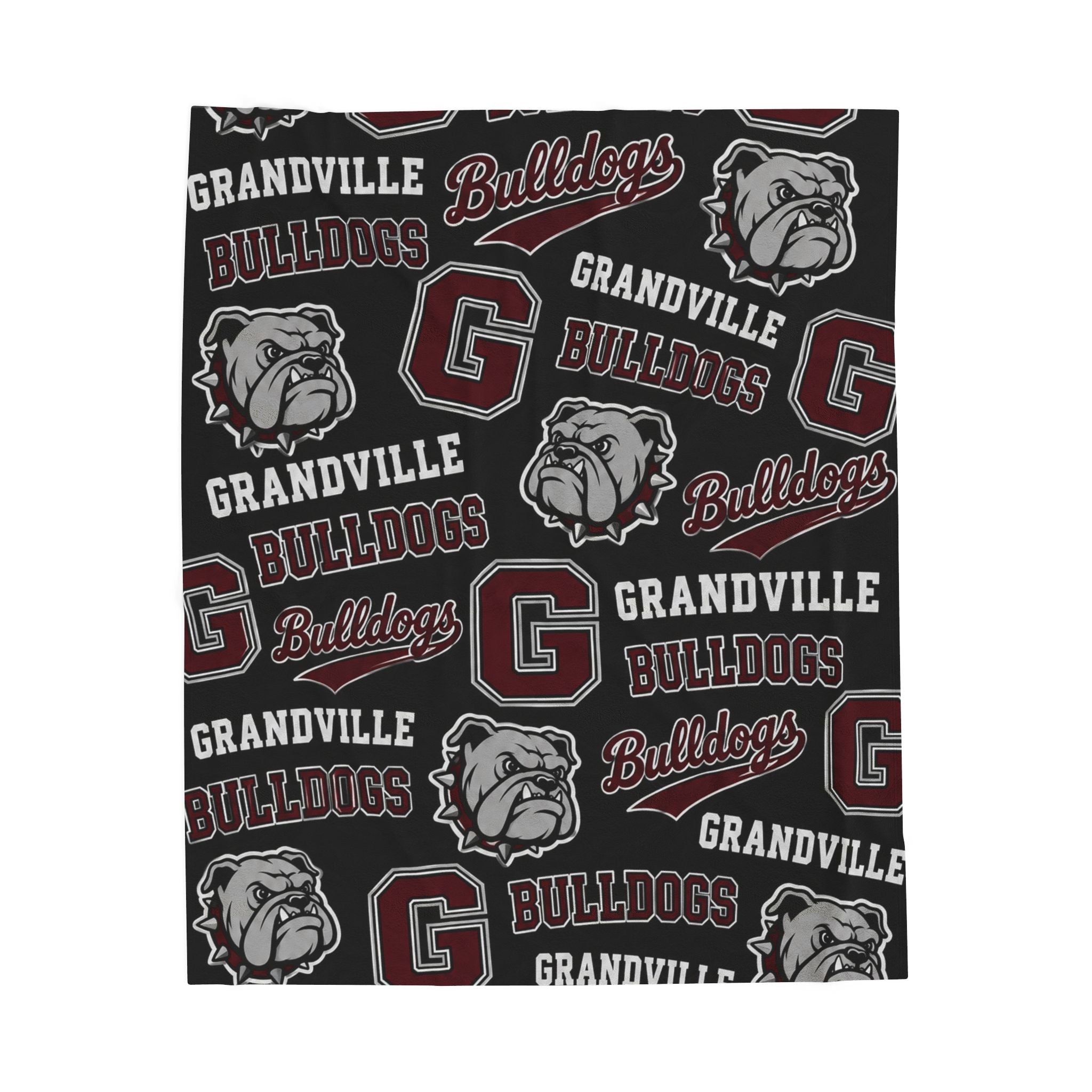 Grandville Bulldogs Throw Blanket