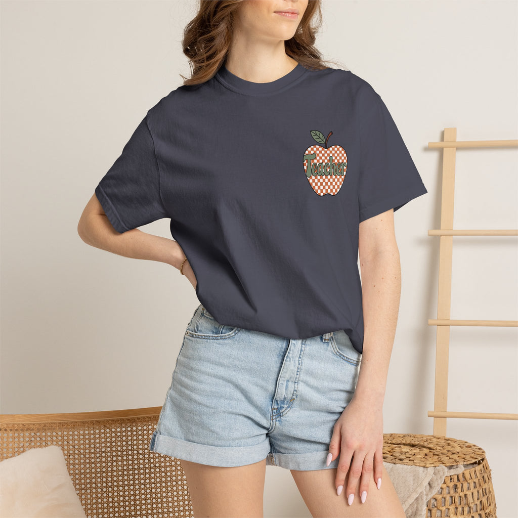 Apple Checkerboard Graphic T-Shirt