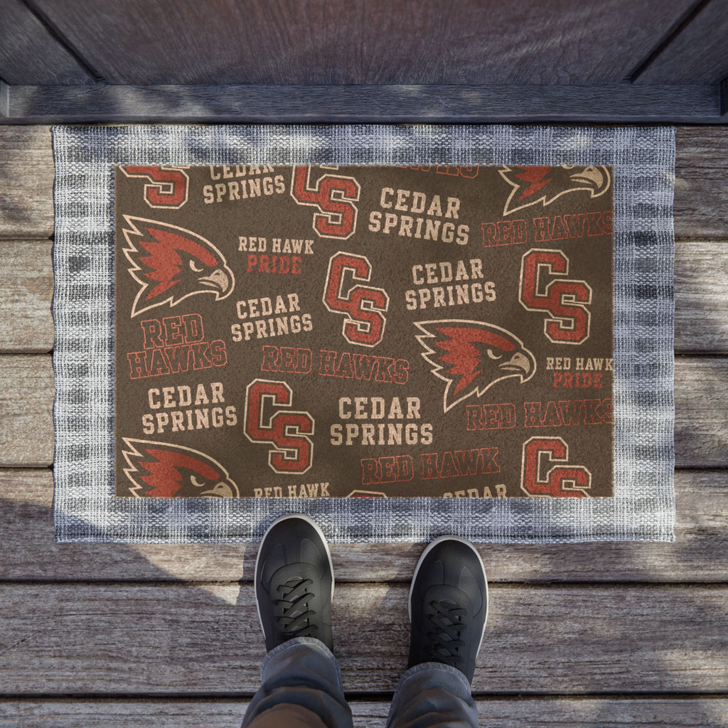 Cedar Springs Red Hawk Doormat