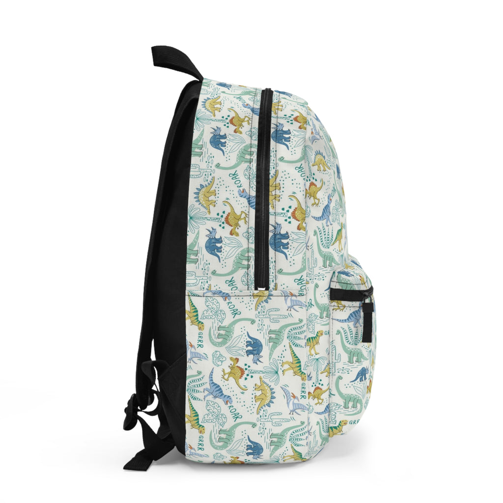 Kids' Dinosaur Print Backpack — Cute Prehistoric School Bag for Boys & Girls