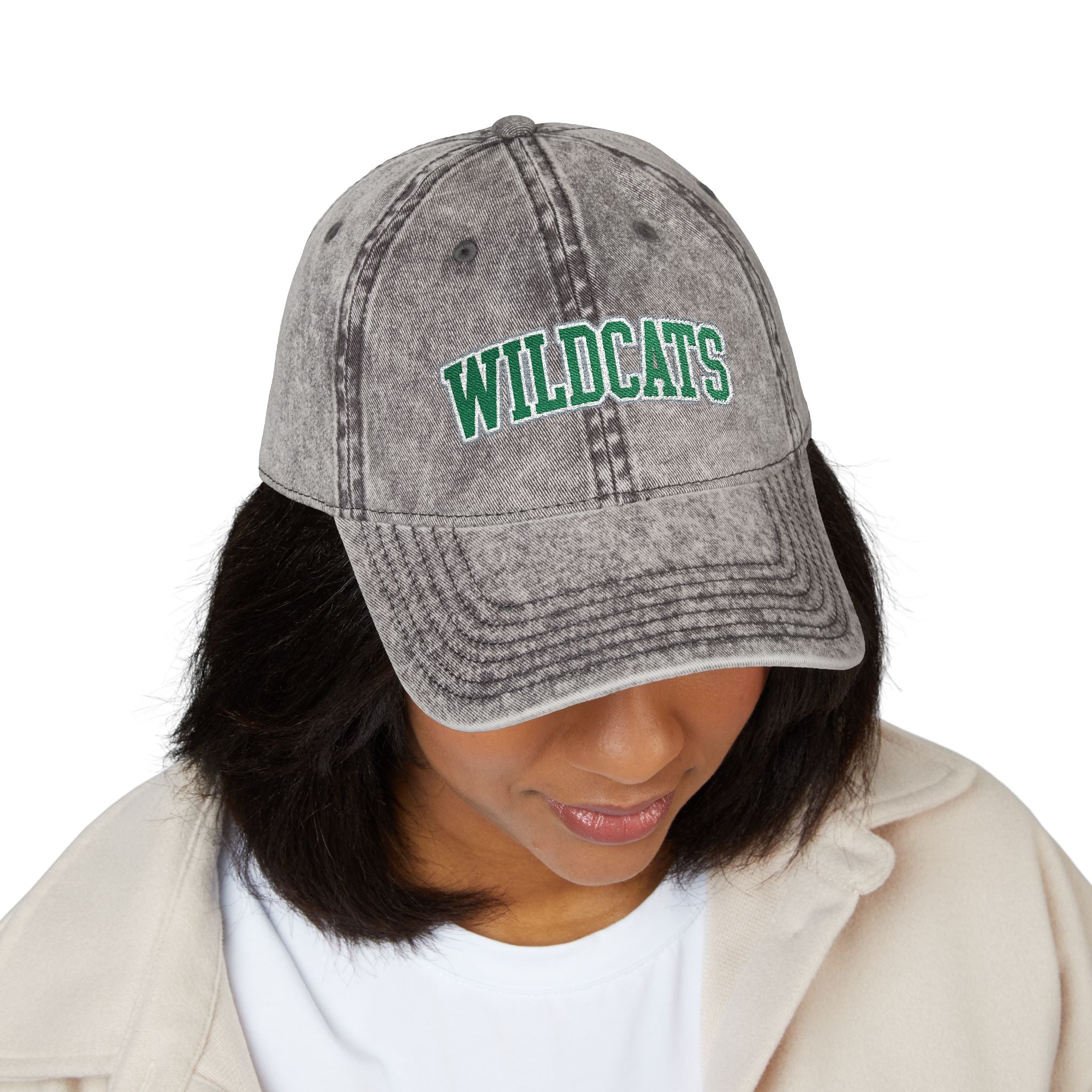 Vintage Embroidered 'Wildcats' Cap – Washed Retro Baseball Hat