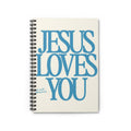 Jesus Loves You Spiral Notebook — Christian Ruled Journal, Inspirational Faith Gift