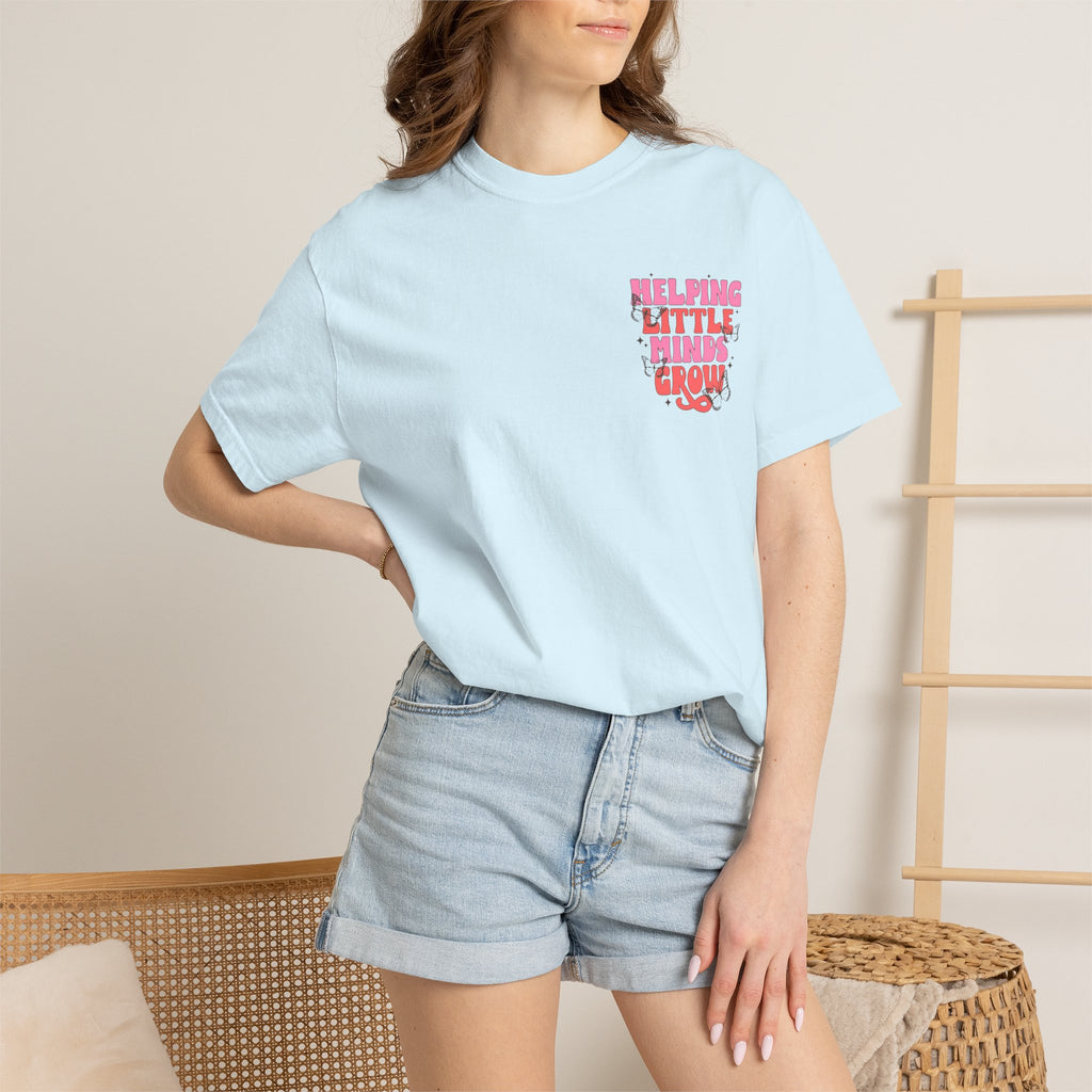 Helping Little Minds Grow T-Shirt | Kids Education Plant Graphic