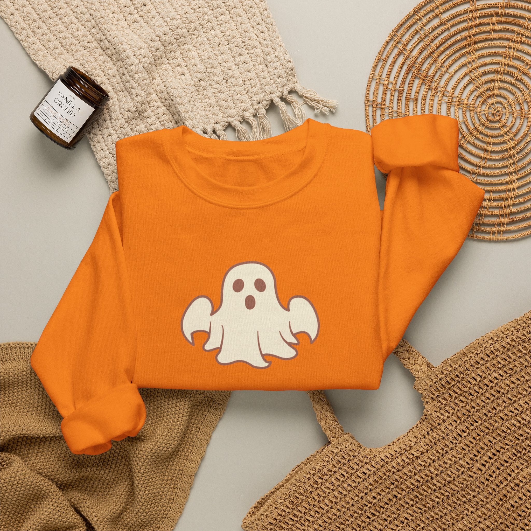 Ghost Graphic Sweatshirt — Cute Halloween Crewneck