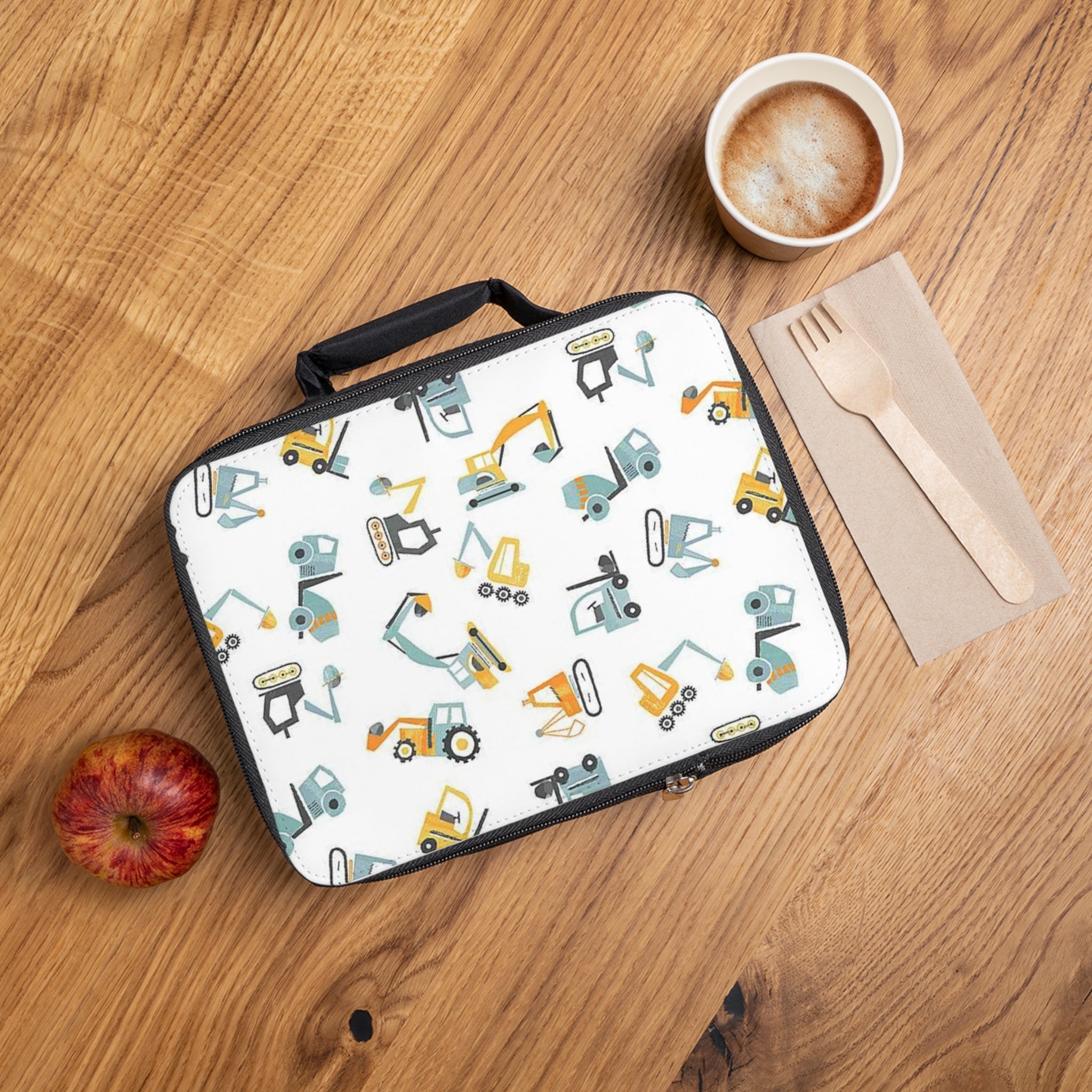 Construction Trucks Lunch Box
