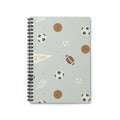 Sports Pattern Spiral Notebook — "Go Team!" Ruled Journal for Kids & Coaches