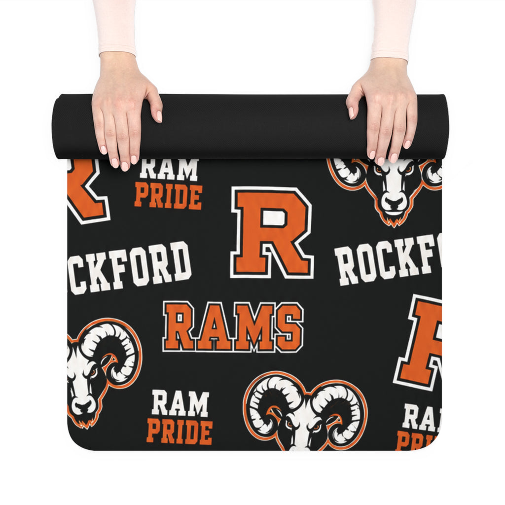 Rockford Rams Rubber Yoga Mat