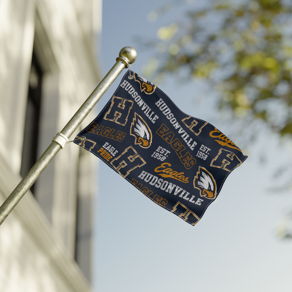 Hudsonville Eagles Double-Sided School Spirit Flag