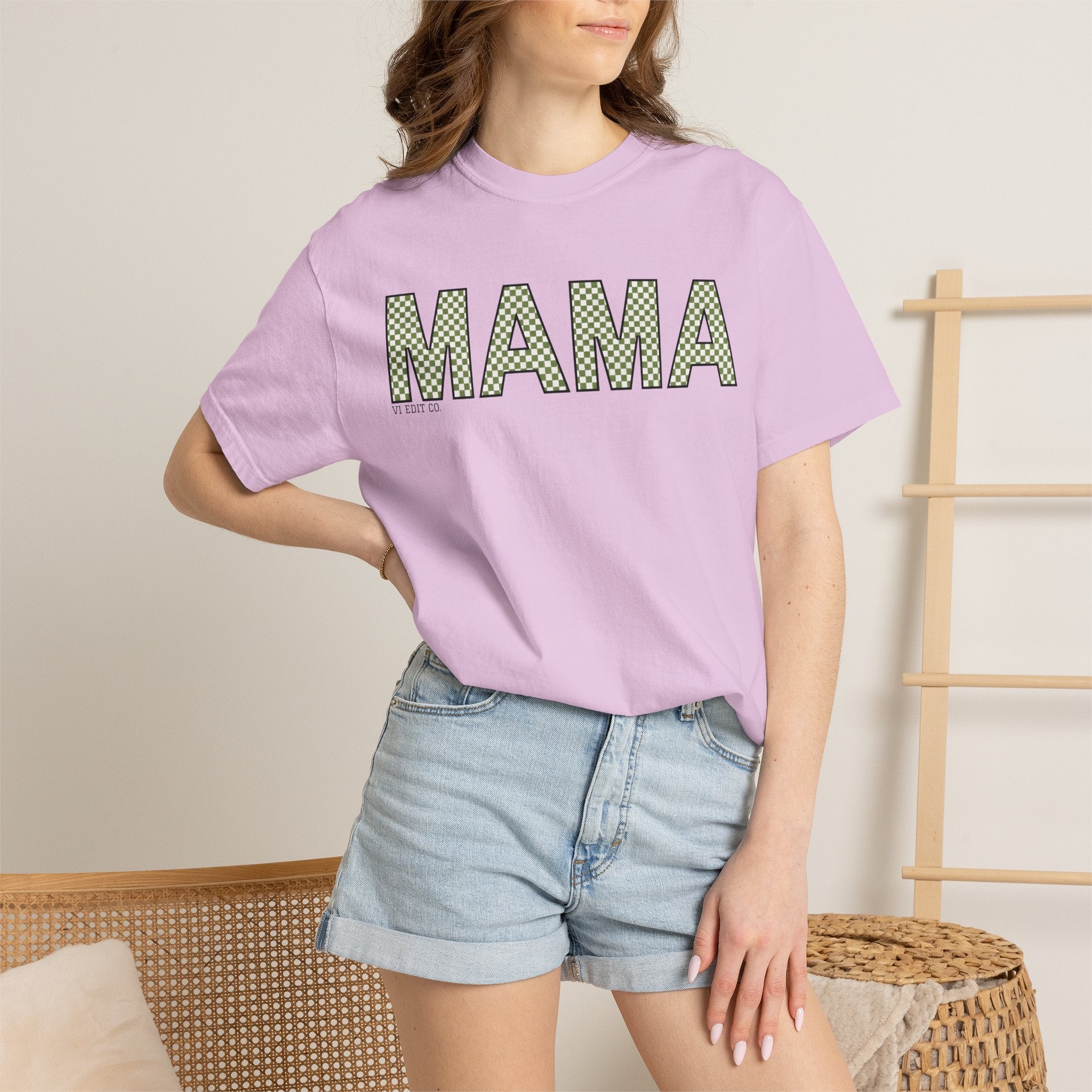 MAMA Chevron Letters T-Shirt | Mama Typography Tee