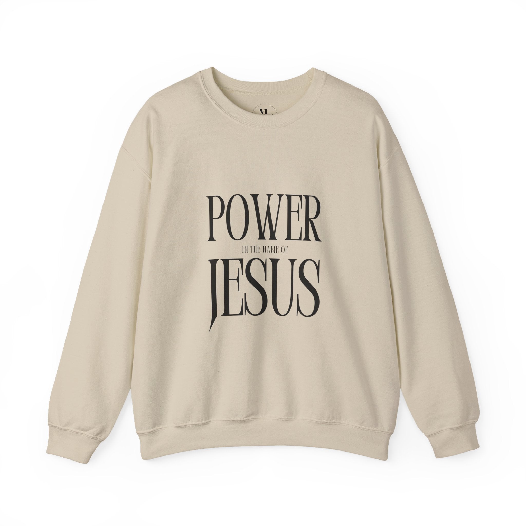 Power Jesus typography sweatshirt | Faith Christian crewneck