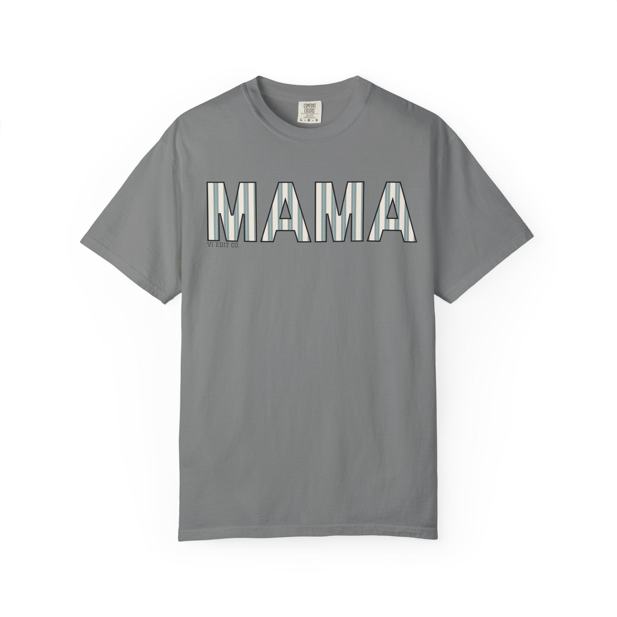MAMA block letters T-Shirt | Retro Outline Typography, Mother's Day