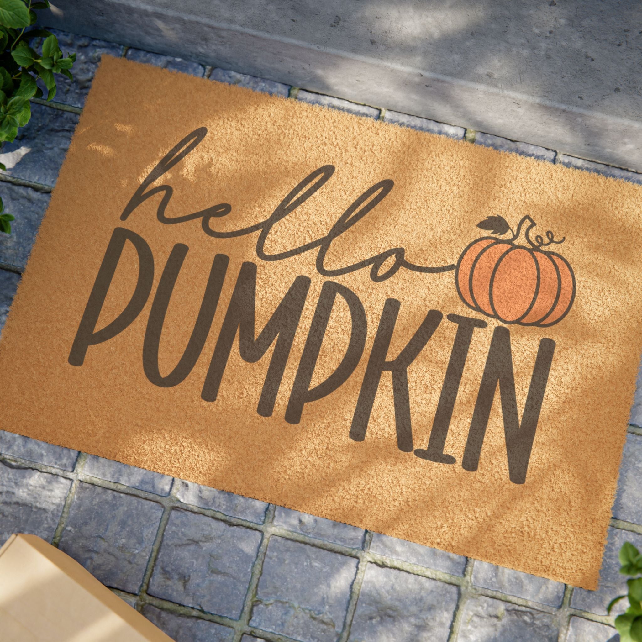 Hello Pumpkin Welcome Mat