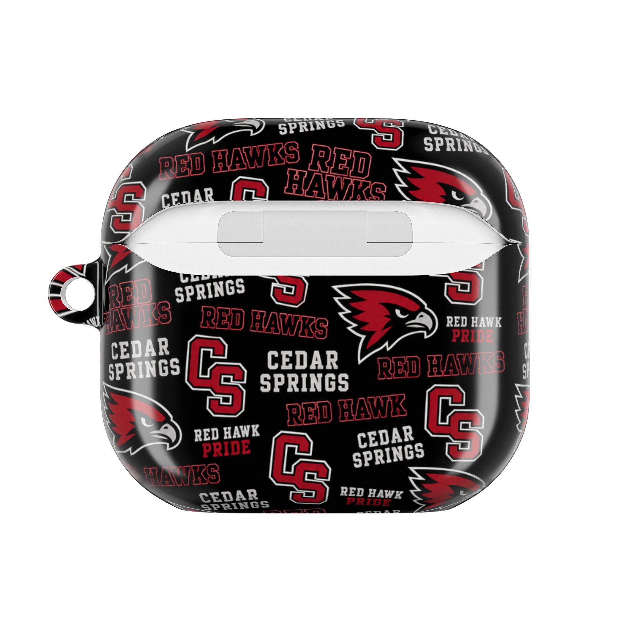 Cedar Springs Red Hawks AirPods Case — Team Logo Protective Cover