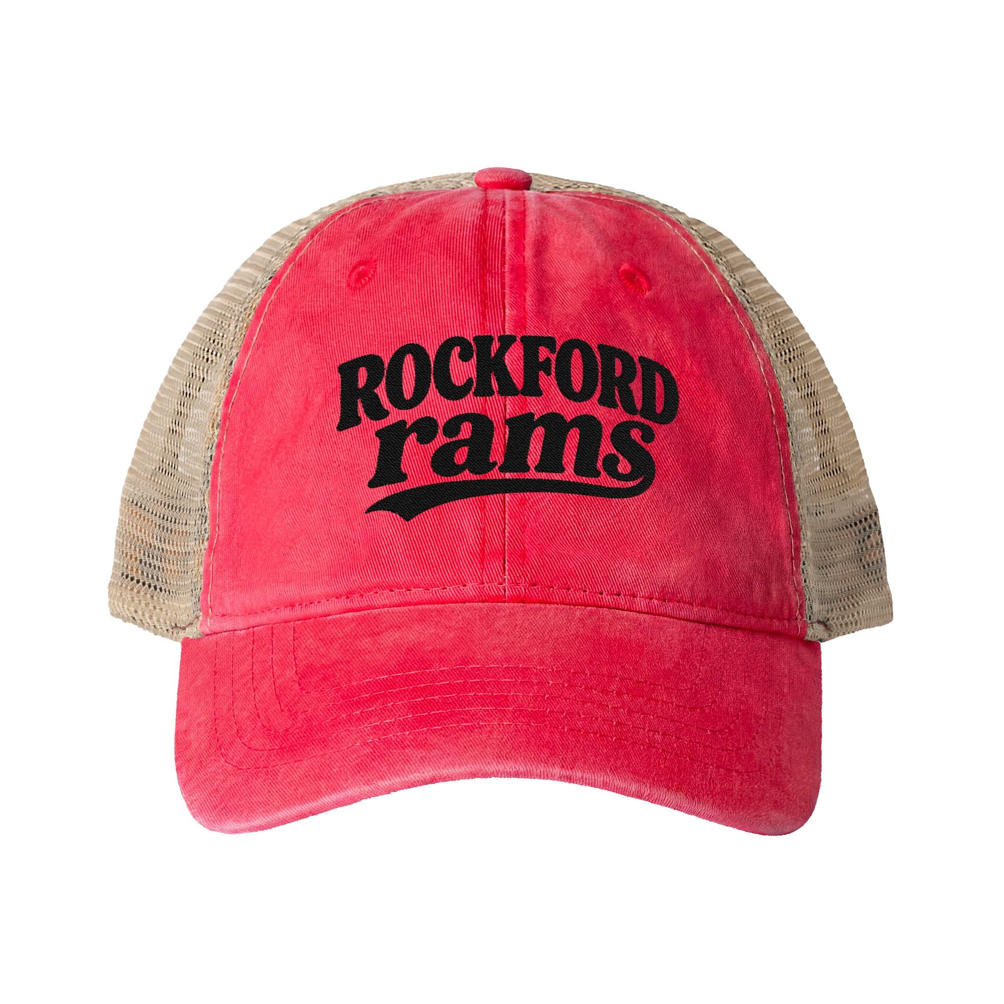 Rockford Rams Washed Mesh-Back Cap