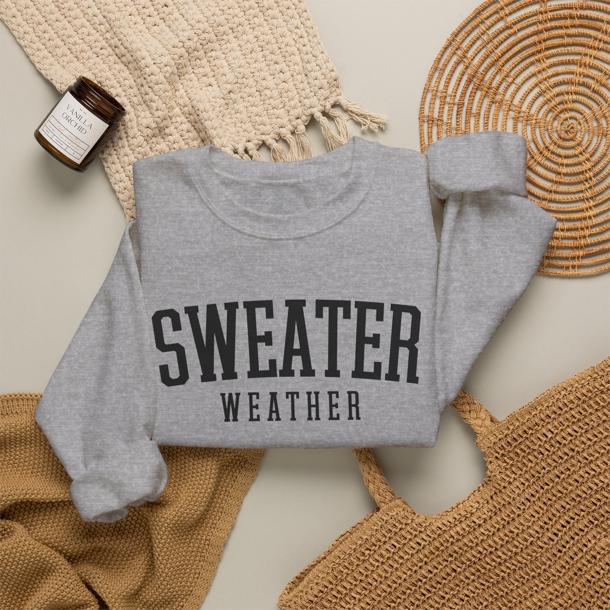 Sweater Weather Crewneck Sweatshirt – Cozy Fall Pullover