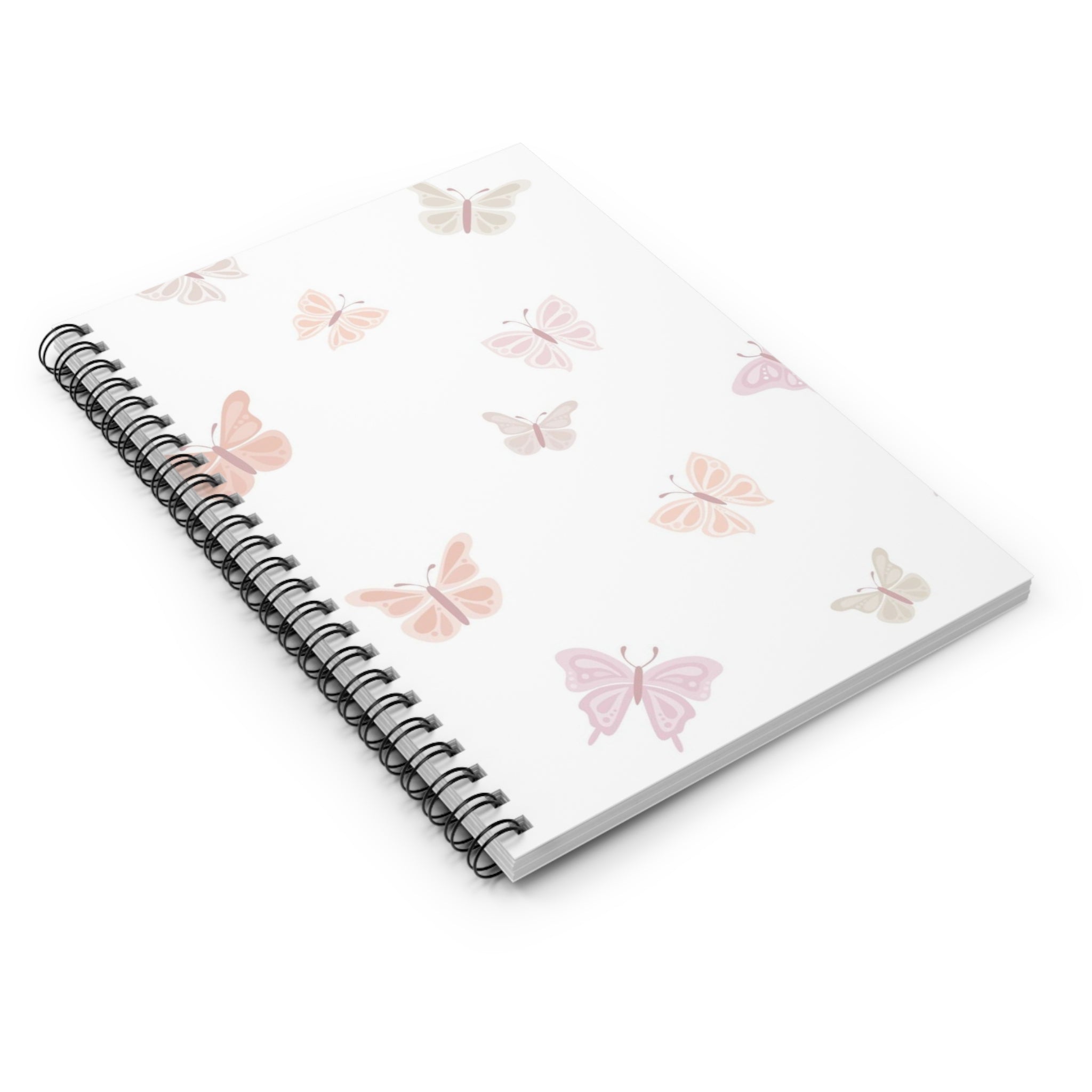 Butterfly Spiral Notebook – Ruled Journal for Notes & School