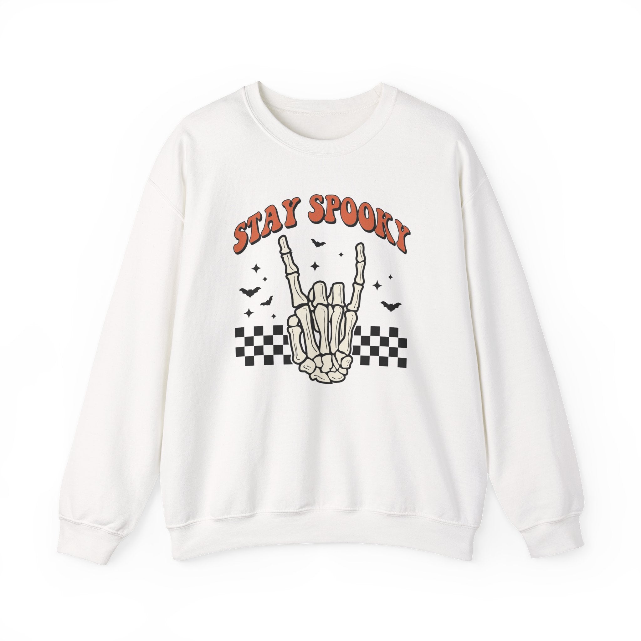 Stay Spooky Sweatshirt — Skeleton Hand Graphic Crewneck