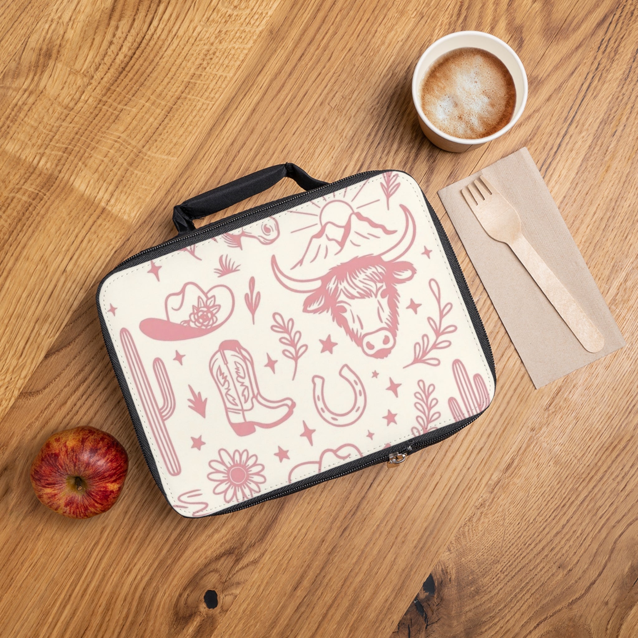 Western Cowgirl Pattern Lunch Box