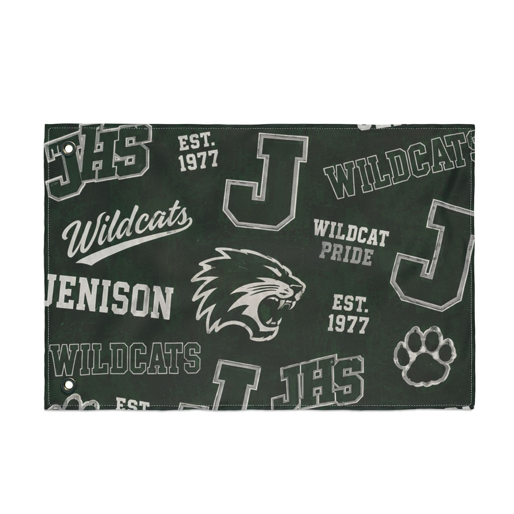 Jenison Wildcats Double-Sided Flag