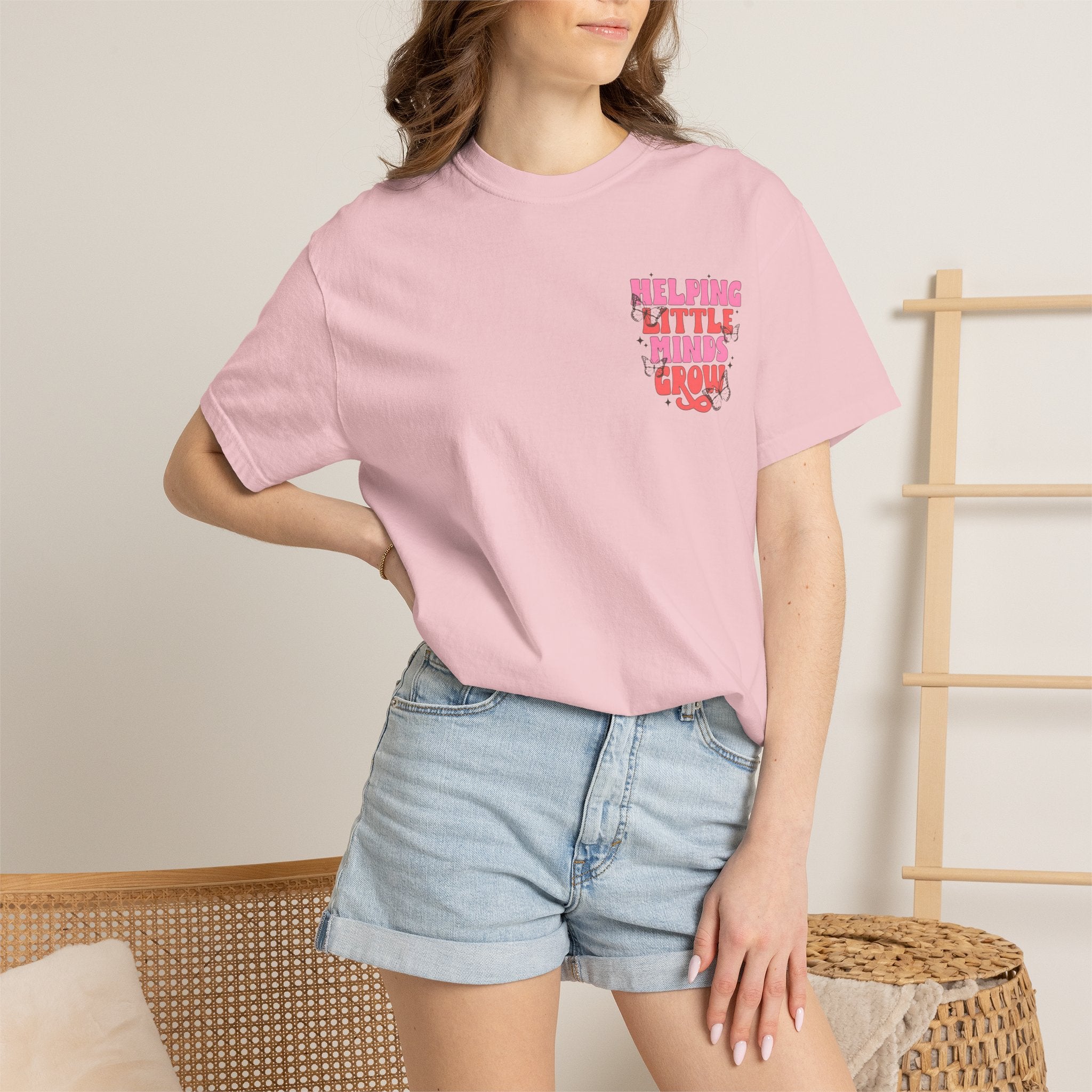 Helping Little Minds Grow T-Shirt | Kids Education Plant Graphic