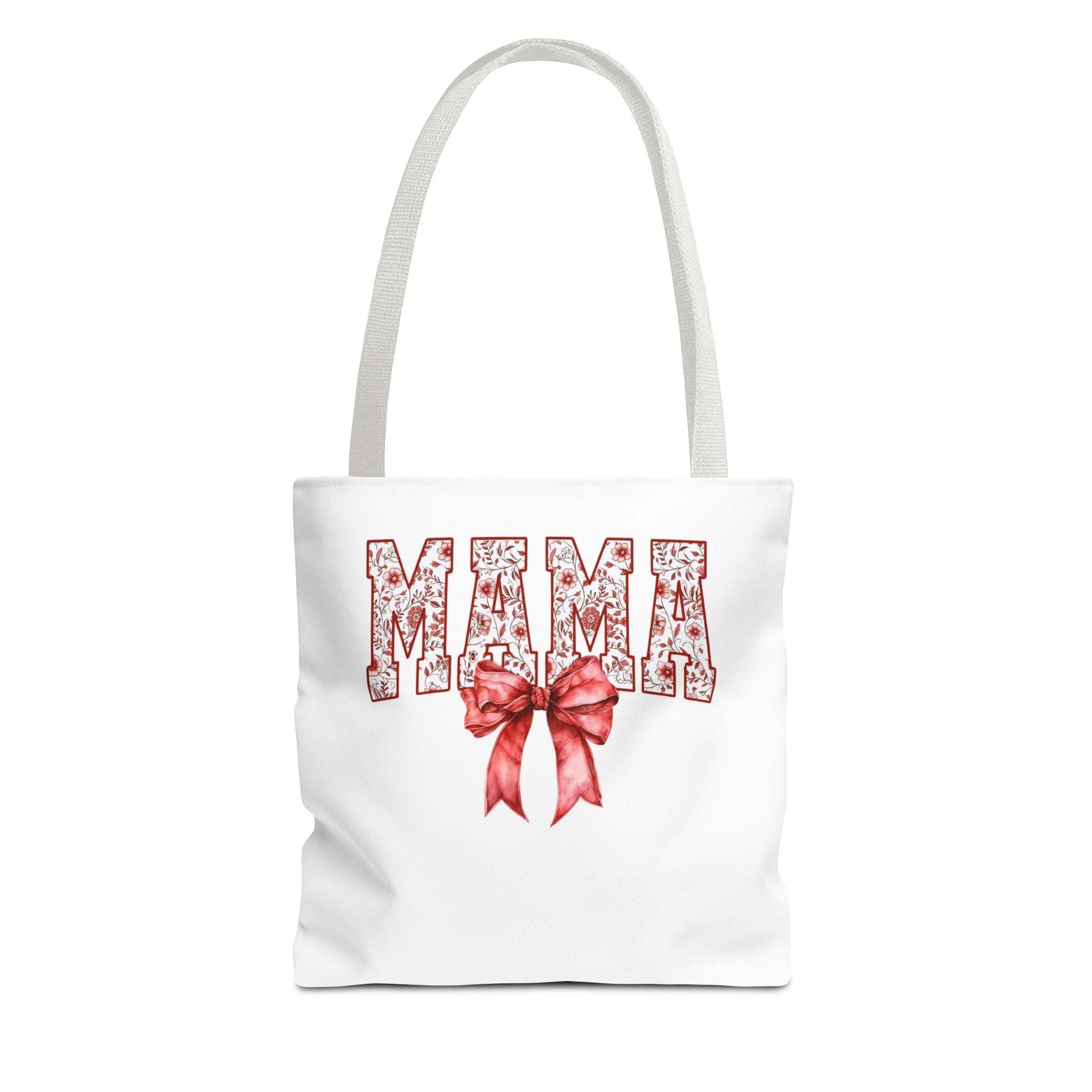 Mama Floral Bow Tote Bag – Mother's Day Gift Cotton Shopper