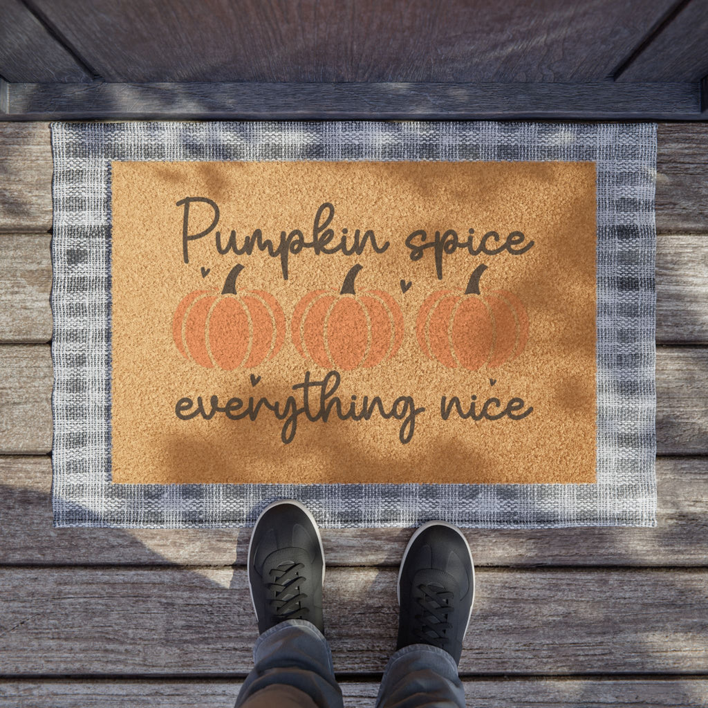 Pumpkin Spice Everything Nice Welcome Mat