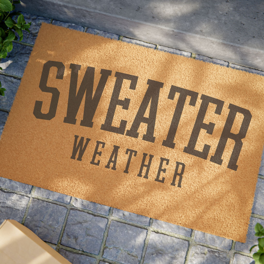 Sweater Weather Welcome Mat