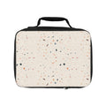 Terrazzo Pattern Insulated Lunch Bag — Beige Speckled Bento Cooler