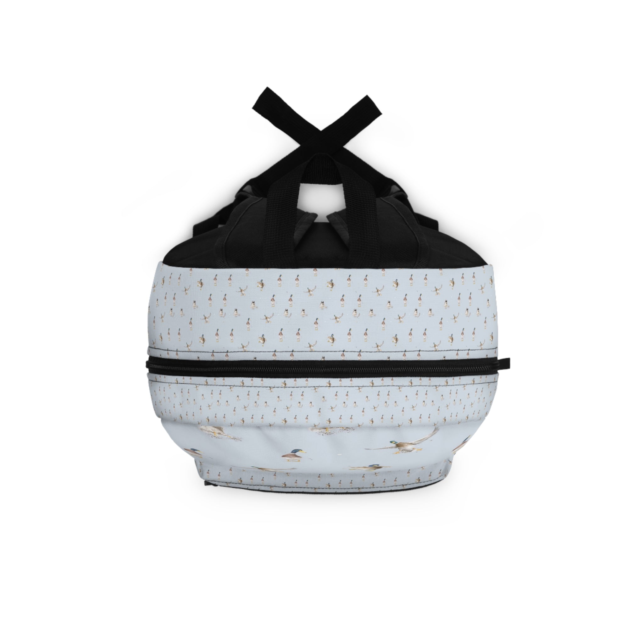 Duck Pattern Backpack — Pastel Wildlife Print School & Travel Bag