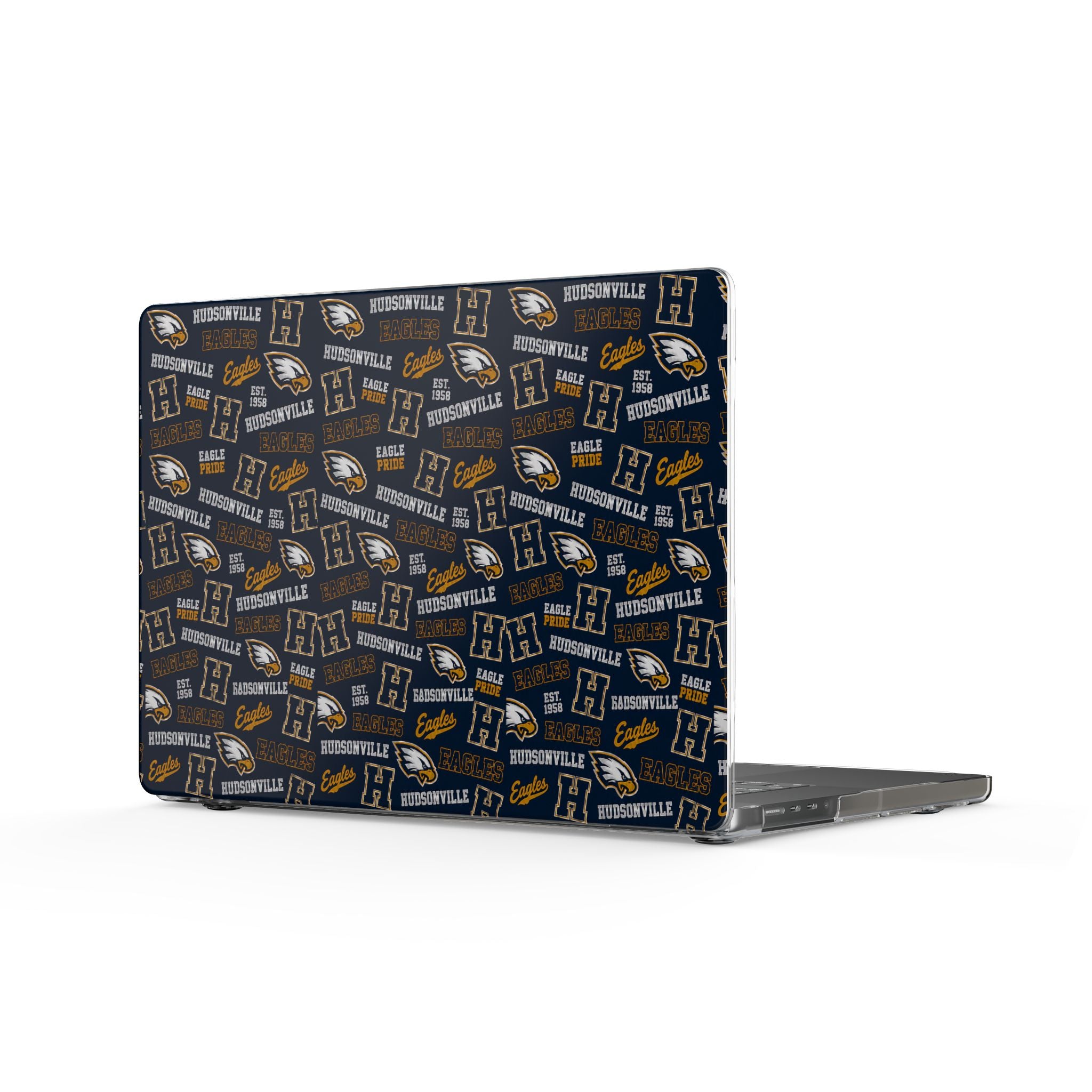 Hudsonville Eagles Clear MacBook Case - Clear Protective Shell