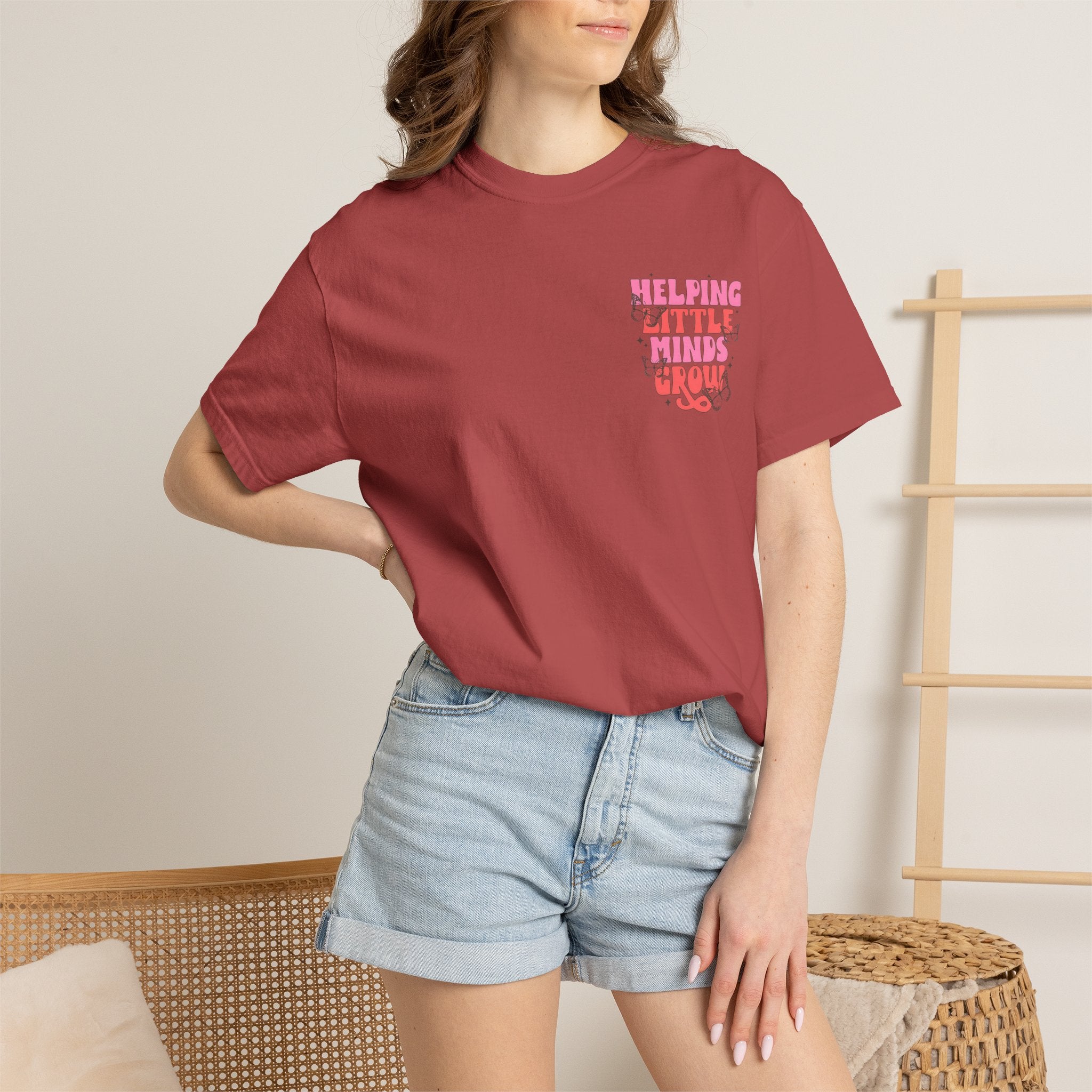 Helping Little Minds Grow T-Shirt | Kids Education Plant Graphic
