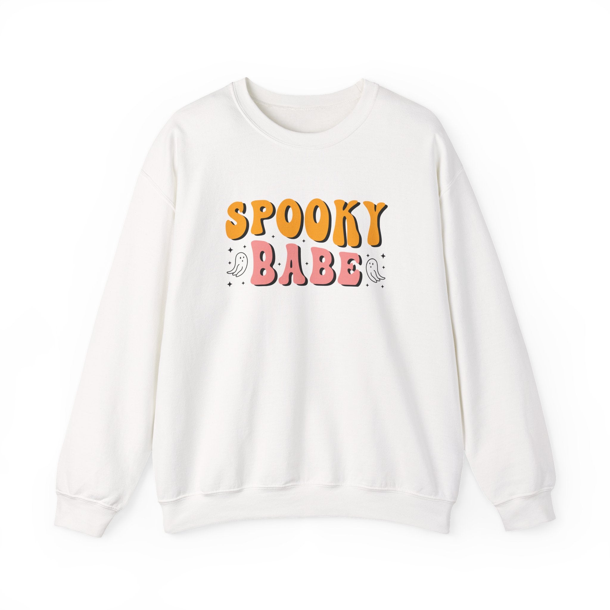 Sweatshirt — "Spooky Babe" Retro Halloween Crewneck